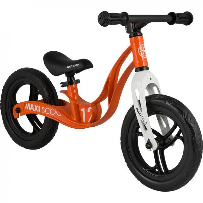 Беговел детский MAXISCOO "ROCKET" (2021), колеса ЭВА, 12", оранжевый MSC-R1212