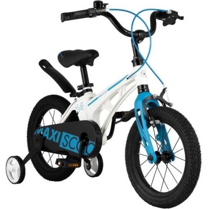 Велосипед 2-х колесный детский MAXISCOO "COSMIC" (2021), 14", белый жемчуг MSC-C1409