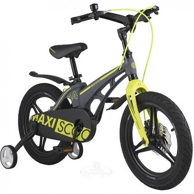 Велосипед 2-х колесный детский MAXISCOO "COSMIC" (2021), 14", серый матовый MSC-C1407D