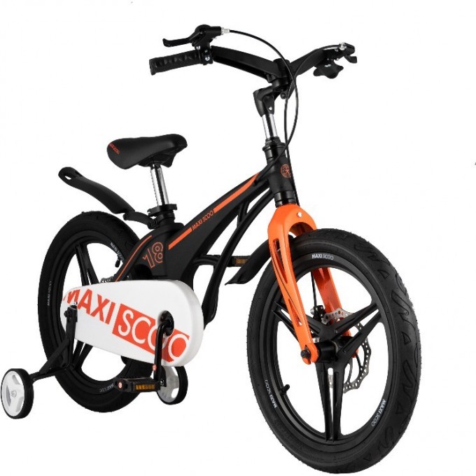 Велосипед 2-х колесный детский MAXISCOO "COSMIC" (2021), 18", черный матовый MSC-C1808D