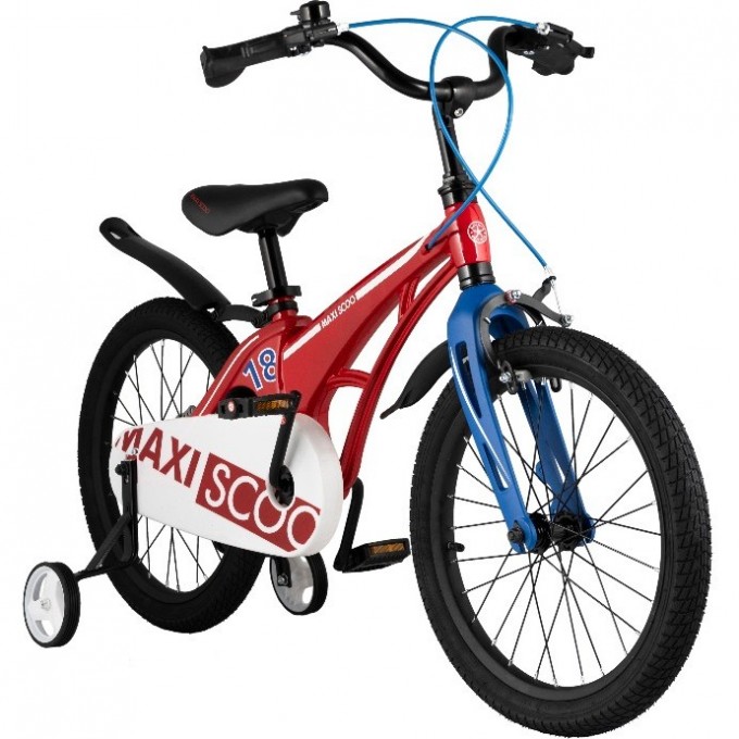 Велосипед 2-х колесный детский MAXISCOO "COSMIC" (2021), 18", красный MSC-C1813