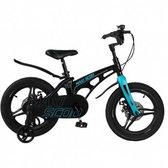 Велосипед 2-х колесный детский MAXISCOO "COSMIC" (2022), Делюкс, 16", черный аметист