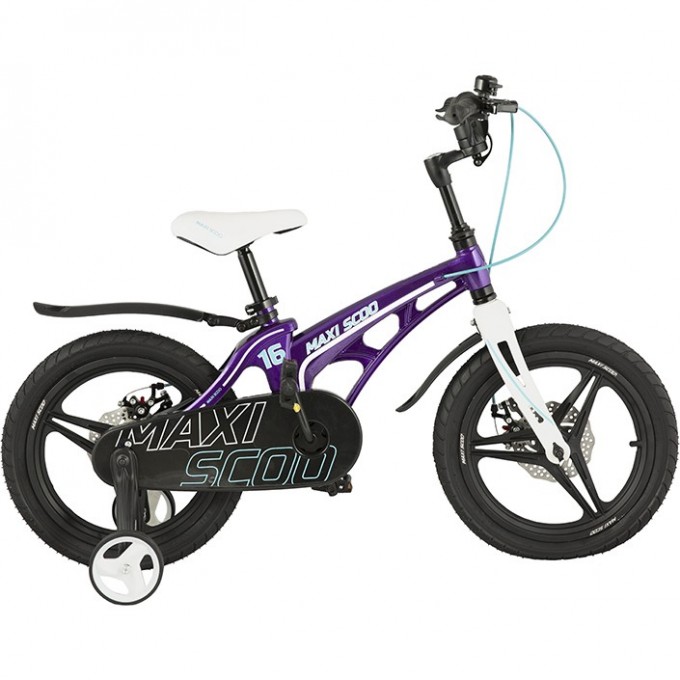 Велосипед 2-х колесный детский MAXISCOO "COSMIC" (2022), Делюкс, 16", фиолетовый MSC-C1617D