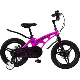 Велосипед 2-х колесный детский MAXISCOO "COSMIC" (2022), Делюкс, 16", розовый матовый