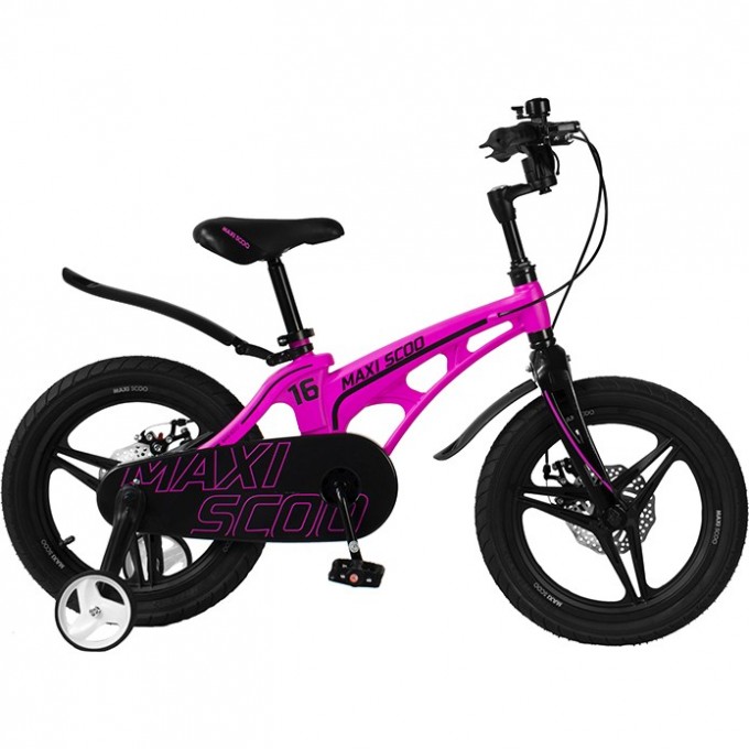 Велосипед 2-х колесный детский MAXISCOO "COSMIC" (2022), Делюкс, 16", розовый матовый MSC-C1616D
