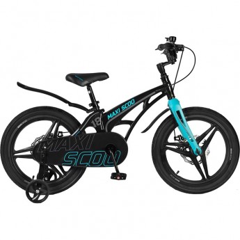 Велосипед 2-х колесный детский MAXISCOO "COSMIC" (2022), Делюкс, 18", черный аметист
