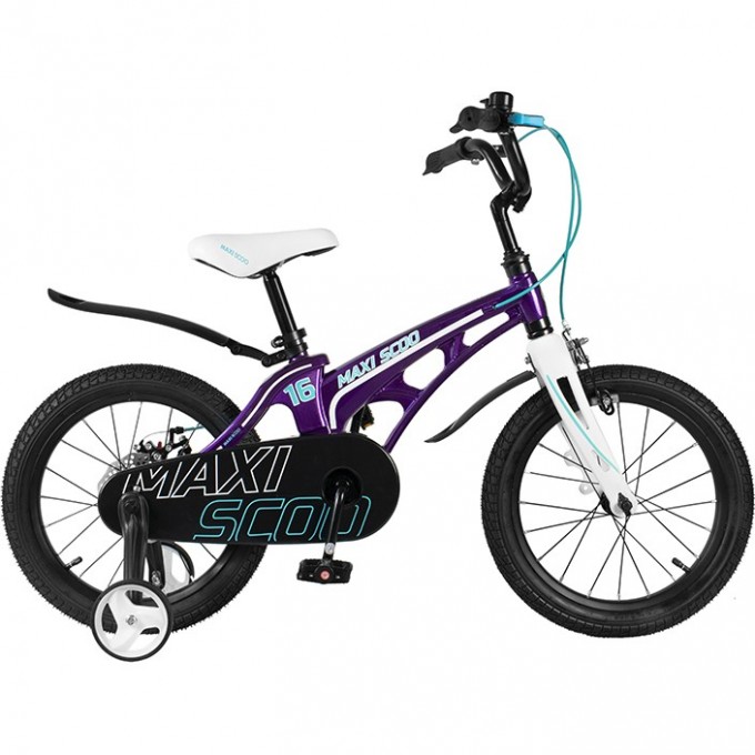 Велосипед 2-х колесный детский MAXISCOO "COSMIC" (2022), Стандарт, 16", фиолетовый MSC-C1617