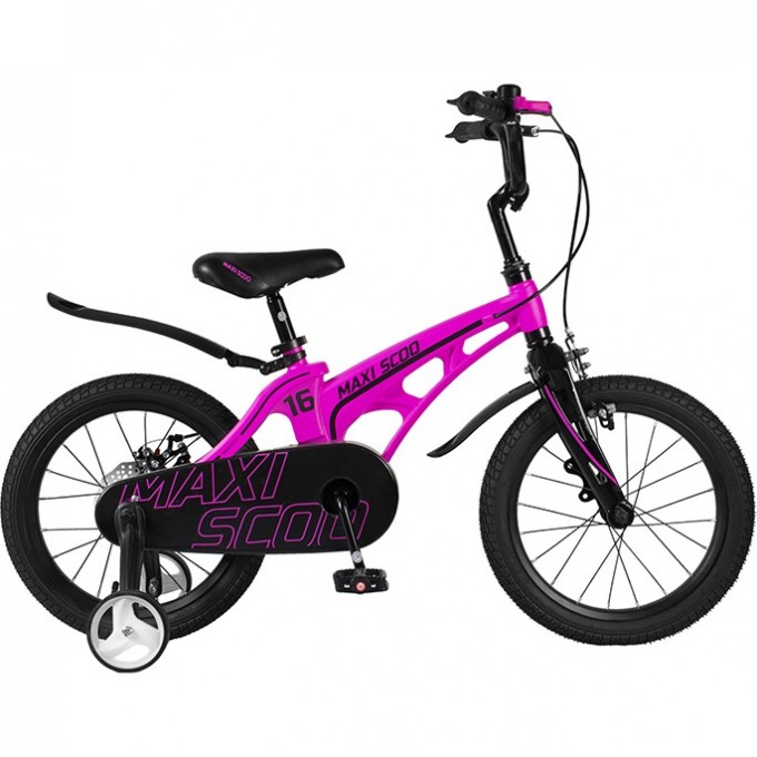 Велосипед 2-х колесный детский MAXISCOO "COSMIC" (2022), Стандарт, 16", розовый матовый MSC-C1616