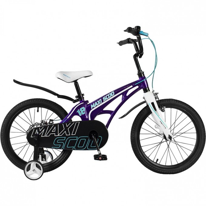 Велосипед 2-х колесный детский MAXISCOO "COSMIC" (2022), Стандарт, 18", фиолетовый MSC-C1817