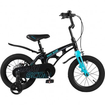 Велосипед 2-х колесный детский MAXISCOO "COSMIC" (2022), Стандарт Плюс, 14", черный аметист