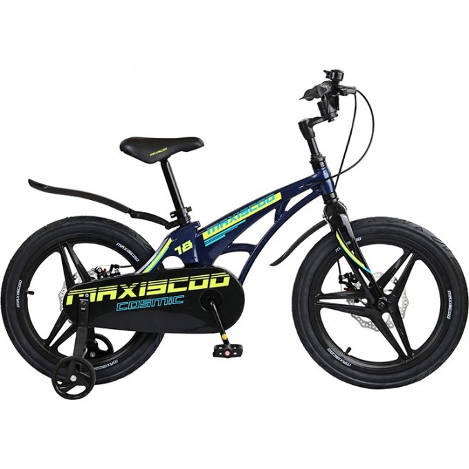 Велосипед 2-х колесный детский MAXISCOO "COSMIC" (2023), Делюкс, 18", синий перламутр MSC-C1821D