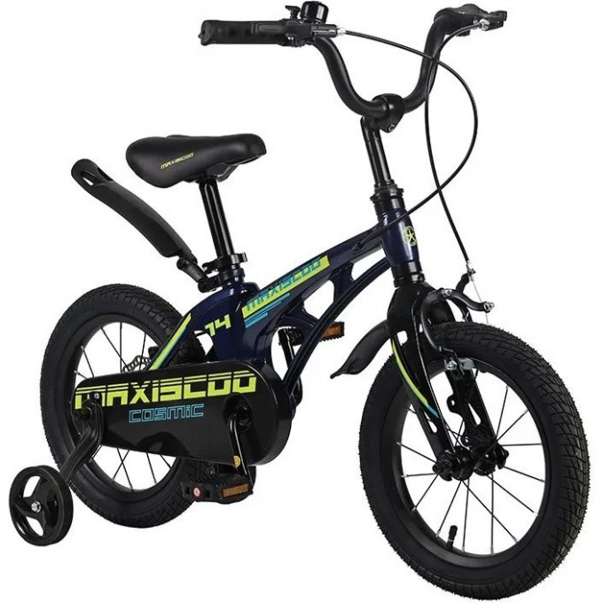 Велосипед 2-х колесный детский MAXISCOO "COSMIC" (2023), Стандарт Плюс, 14", синий перламутр MSC-C1421