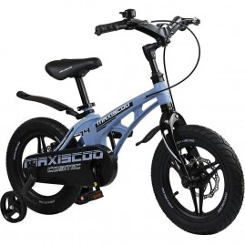 Велосипед 2-х колесный детский MAXISCOO "COSMIC" (2023), Стандарт Плюс, 16", голубой матовый