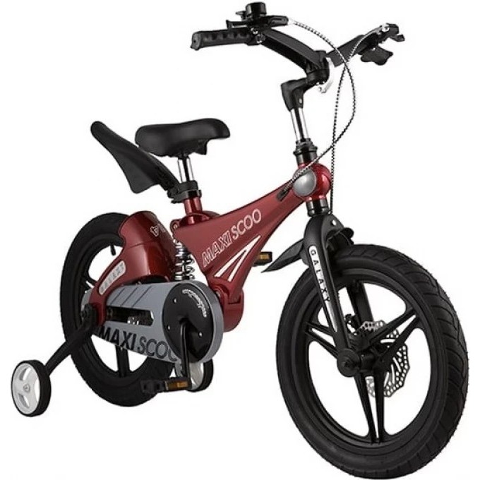 Велосипед 2-х колесный детский MAXISCOO "GALAXY" (2021), 14", красный MSC-G1404D