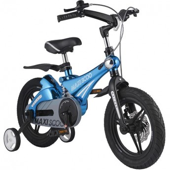 Велосипед 2-х колесный детский MAXISCOO "GALAXY" (2021), 14", темно-синий перламутр