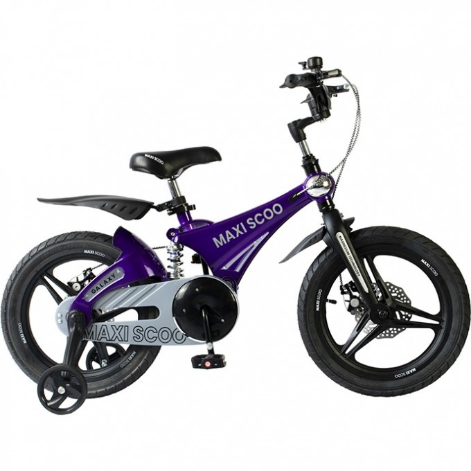 Велосипед 2-х колесный детский MAXISCOO "GALAXY" (2022), Делюкс, 16", фиолетовый перламутр MSC-G1606DP