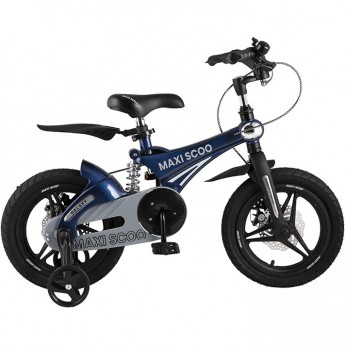 Велосипед 2-х колесный детский MAXISCOO "GALAXY" (2022), Делюкс Плюс, 14", темно-синий перламутр