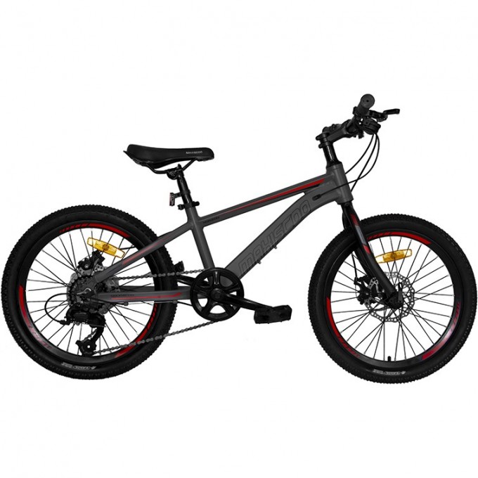 Велосипед 2-х колесный детский MAXISCOO "HORIZON" (2022), 7 скоростей, 20", серый матовый MSC-HZ2001-7-B