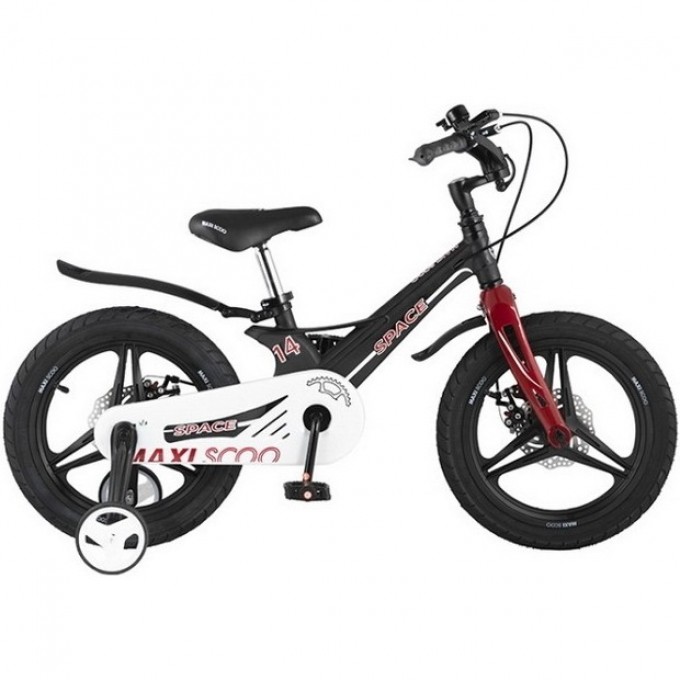 Велосипед 2-х колесный детский MAXISCOO "SPACE" (2021), 14", черный матовый MSC-S1408D