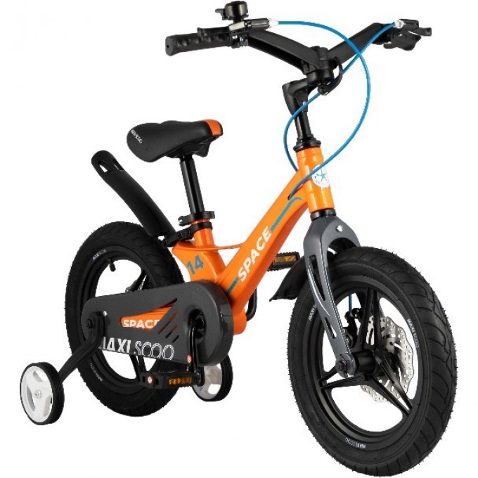 Велосипед 2-х колесный детский MAXISCOO "SPACE" (2021), 14", оранжевый MSC-S1410D