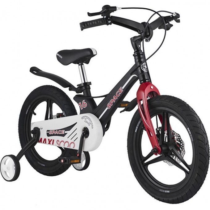 Велосипед 2-х колесный детский MAXISCOO "SPACE" (2021), 16", черный матовый MSC-S1608D