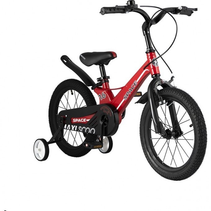 Велосипед 2-х колесный детский MAXISCOO "SPACE" (2021), 16", красный MSC-S1609