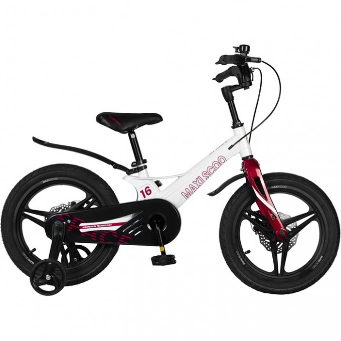 Велосипед 2-х колесный детский MAXISCOO "SPACE" (2022), Делюкс, 16", белый жемчуг MSC-S1612D