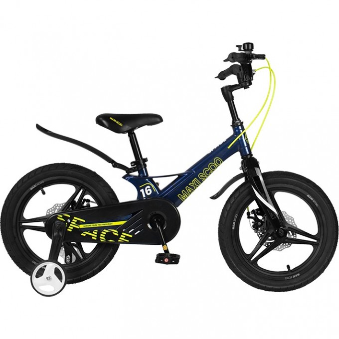 Велосипед 2-х колесный детский MAXISCOO "SPACE" (2022), Делюкс, 16", синий MSC-S1611D