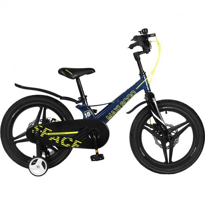 Велосипед 2-х колесный детский MAXISCOO "SPACE" (2022), Делюкс, 18", синий MSC-S1811D