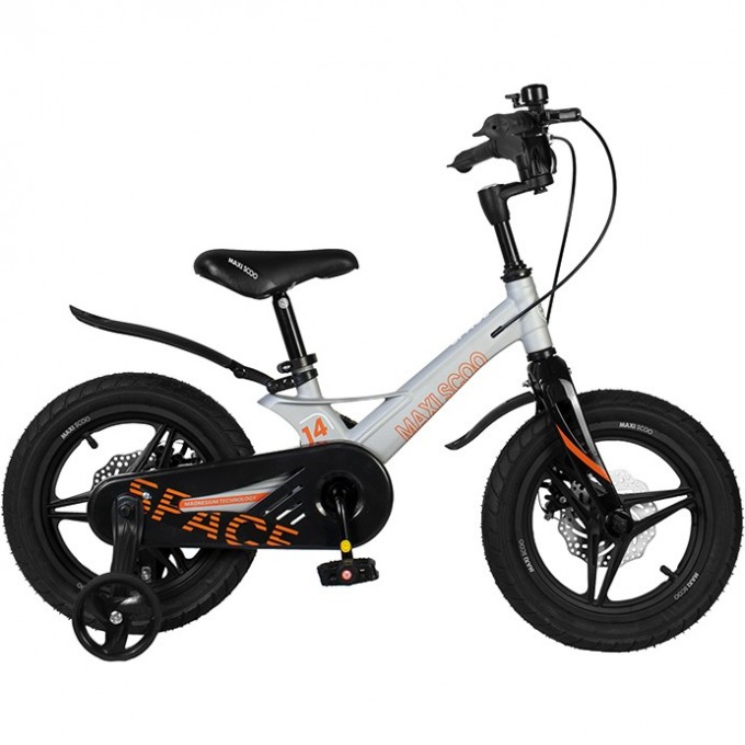 Велосипед 2-х колесный детский MAXISCOO "SPACE" (2022), Делюкс Плюс, 14", графит MSC-S1414D