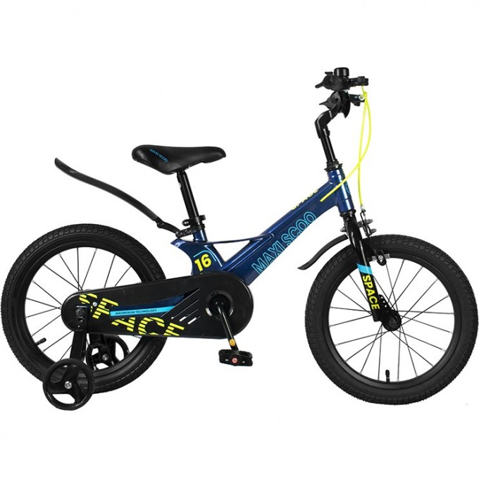 Велосипед 2-х колесный детский MAXISCOO "SPACE" (2022), Стандарт, 16", синий MSC-S1611