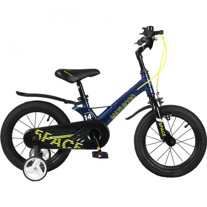 Велосипед 2-х колесный детский MAXISCOO "SPACE" (2022), Стандарт Плюс, 14", синий MSC-S1411