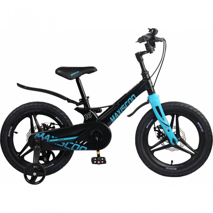 Велосипед 2-х колесный детский MAXISCOO "SPACE" (2023), Делюкс, 16", черный аметист MSC-S1622D