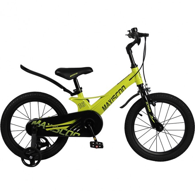 Велосипед 2-х колесный детский MAXISCOO "SPACE" (2023), Стандарт, 16", желтый MSC-S1625