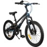 Велосипед 2-х колесный детский MAXISCOO "SUPREME" (2021), 6 Скоростей, 20", черный аметист MSC-SU2003-6