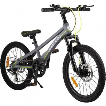Велосипед 2-х колесный детский MAXISCOO "SUPREME" (2021), 6 Скоростей, 20", серый матовый