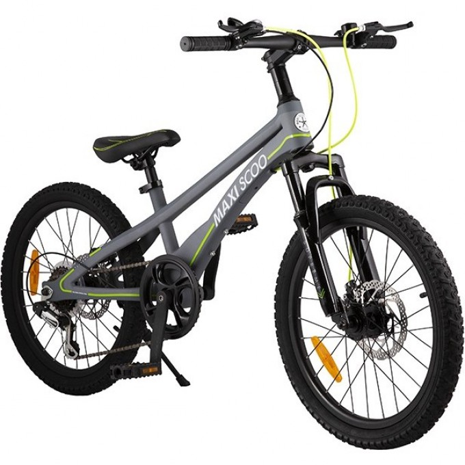 Велосипед 2-х колесный детский MAXISCOO "SUPREME" (2021), 6 Скоростей, 20", серый матовый MSC-SU2002-6