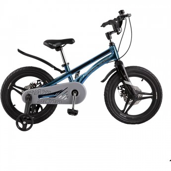 Велосипед 2-х колесный детский MAXISCOO "ULTRASONIC" (2022), Делюкс, 16", аквамарин