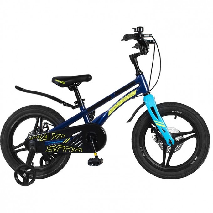 Велосипед 2-х колесный детский MAXISCOO "ULTRASONIC" (2022), Делюкс, 16", черный аметист MSC-U1602D