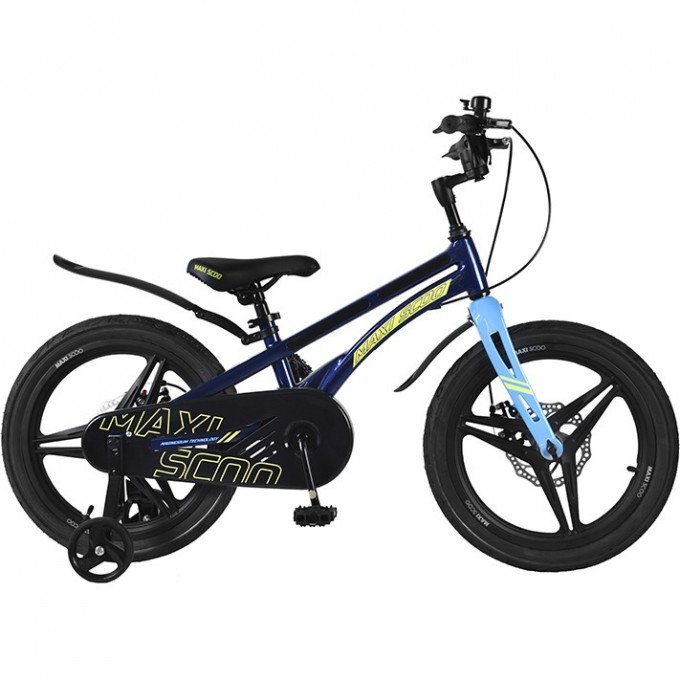 Велосипед 2-х колесный детский MAXISCOO "ULTRASONIC" (2022), Делюкс, 18", черный аметист MSC-U1802D