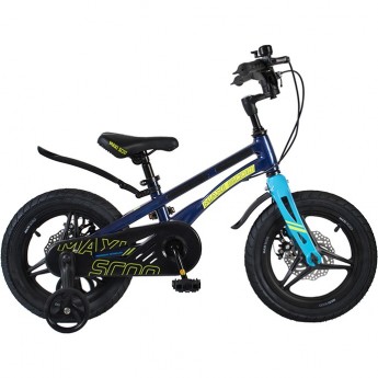 Велосипед 2-х колесный детский MAXISCOO "ULTRASONIC" (2022), Делюкс Плюс, 14", черный аметист