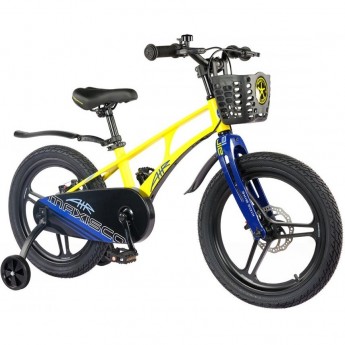 Велосипед детский MAXISCOO AIR PRO 18'' Желтый Матовый (2024)