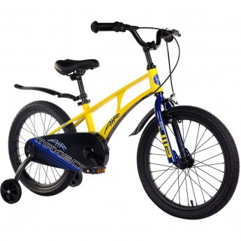 Велосипед детский MAXISCOO AIR СТАНДАРТ 18'' Желтый Матовый (2024)