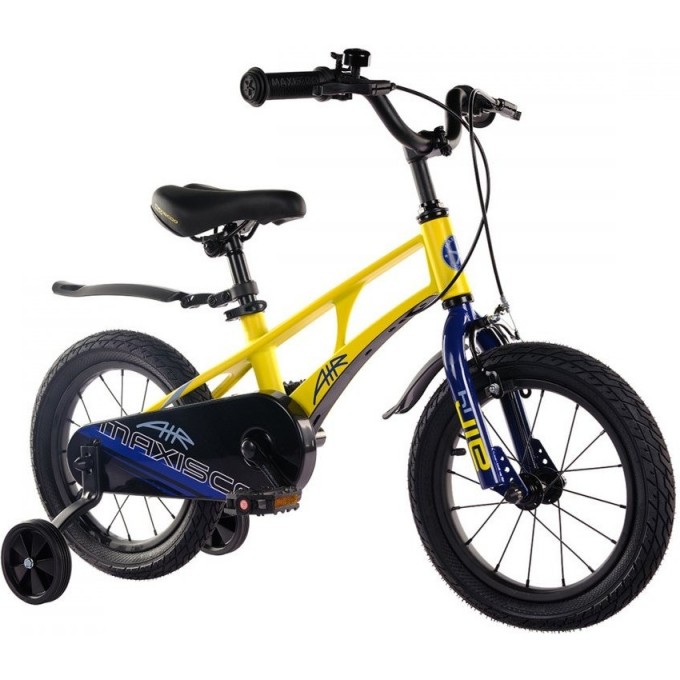 Велосипед детский MAXISCOO AIR СТАНДАРТ ПЛЮС 14'' Желтый Матовый (2024) MSC-A1431