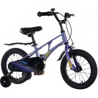 Велосипед детский MAXISCOO AIR СТАНДАРТ ПЛЮС 14'' Синий карбон (2024)