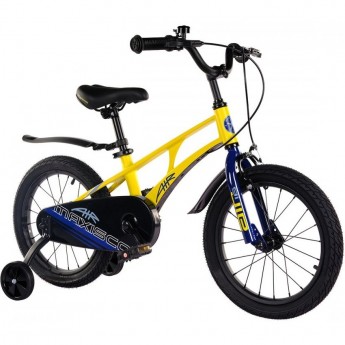 Велосипед детский MAXISCOO AIR СТАНДАРТ ПЛЮС 16'' Желтый Матовый (2024)