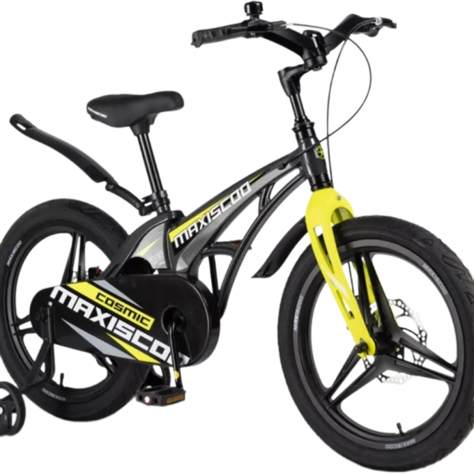 Велосипед детский MAXISCOO COSMIC DELUXE 18'' Мокрый Антрацит (2024) MSC-C1835D