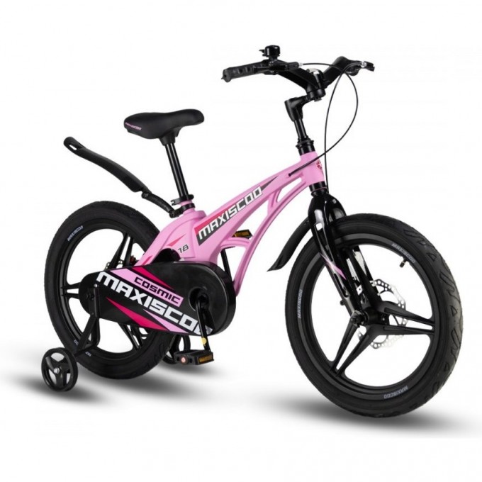 Велосипед детский MAXISCOO COSMIC DELUXE 18'' Розовый Матовый (2024) MSC-C1831D