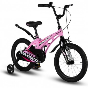 Велосипед детский MAXISCOO COSMIC СТАНДАРТ 16'' Розовый Матовый (2024)