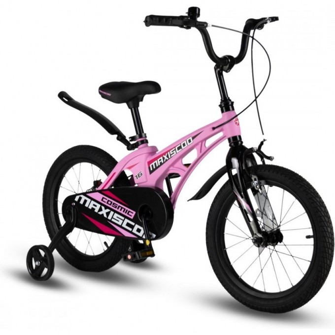Велосипед детский MAXISCOO COSMIC СТАНДАРТ 16'' Розовый Матовый (2024) MSC-C1631